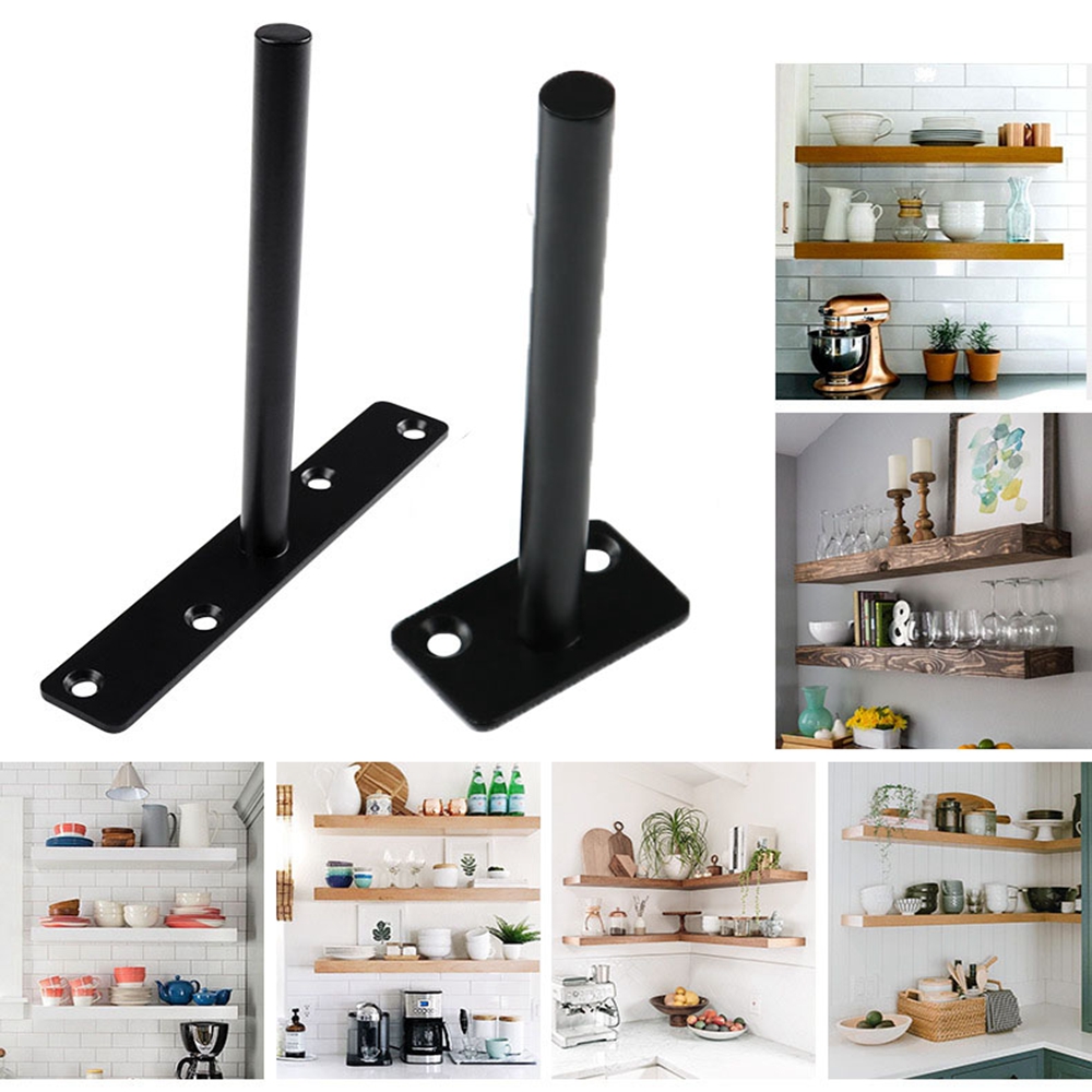 Shelf Peg Support - T-Vorm Verborgen Plankbeugels Zwevende Wandplank Ondersteunt