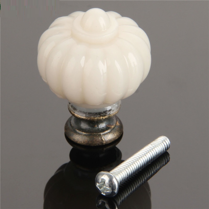 Furniture Hardware Parts - 1Pc Acryl Ivoor Wit Pompoen Kabinet
