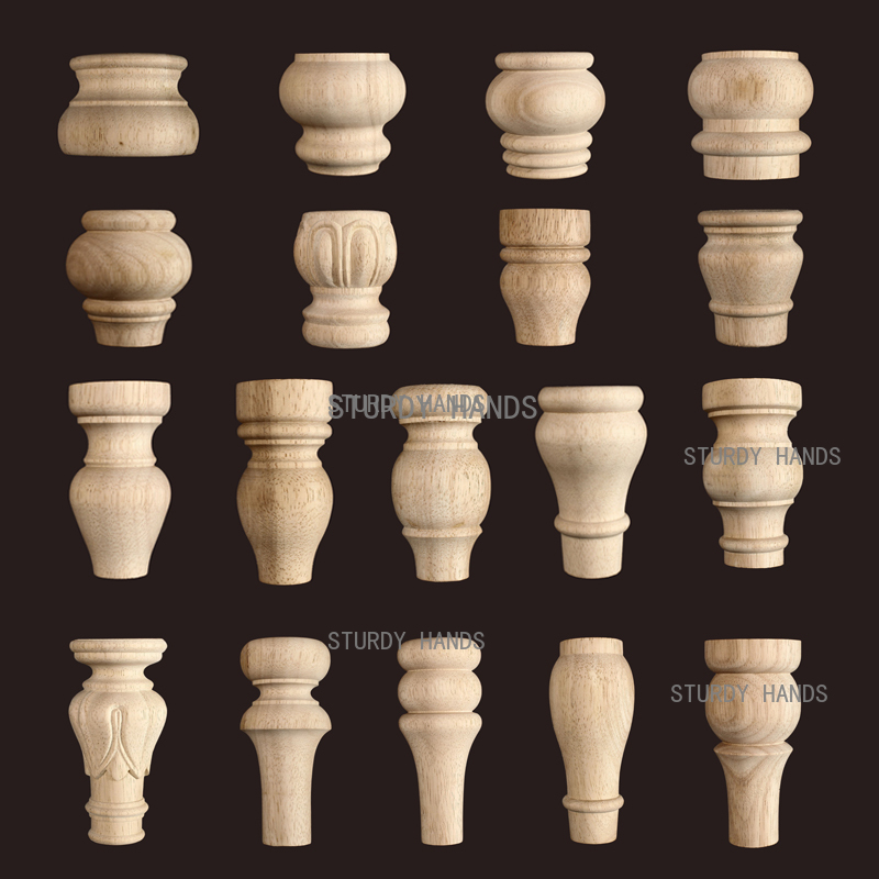 Furniture Hardware Replacement - 1 stuk meubilair ronde massief houten