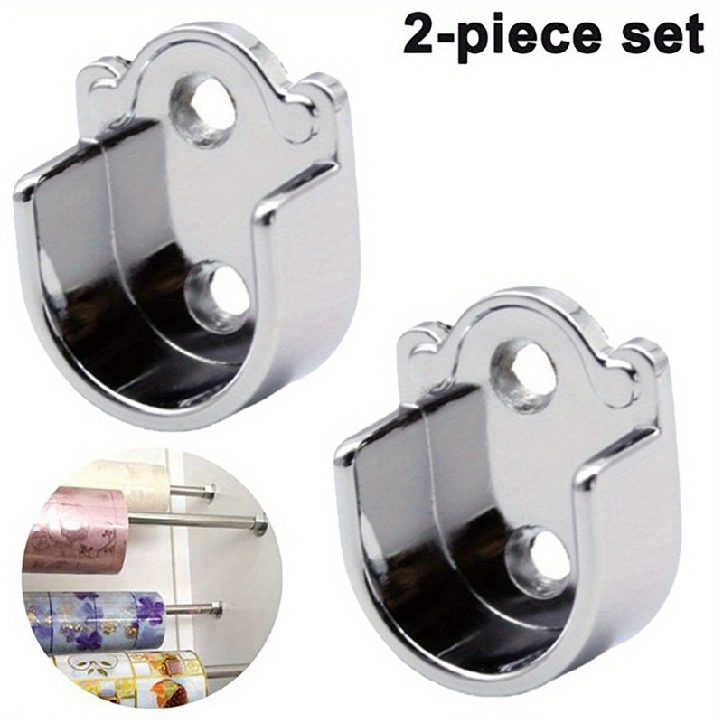 Furniture Rails Hardware - Robuuste metalen U-vormige stangbeugels - eindsteunbeugels