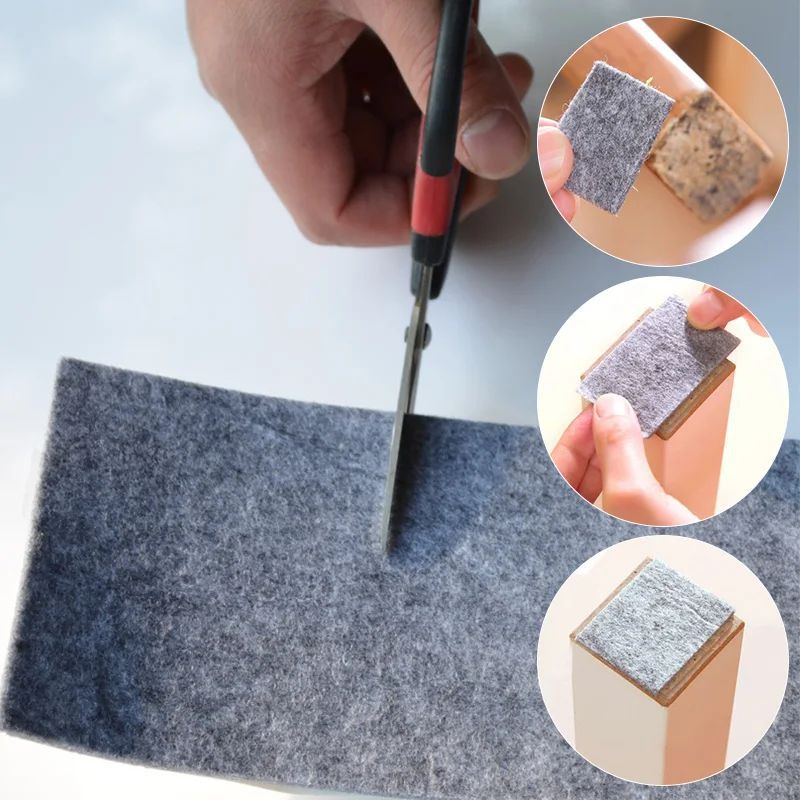 Furniture Hardware Feet - Verdikte zelfklevende meubelviltstrips DIY-vorm Glijpad Mute
