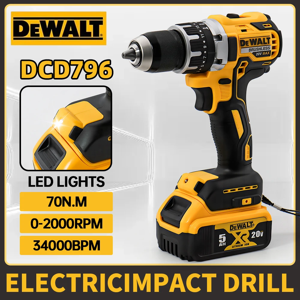 Makita Drill Ddf484 - Dewalt DCD796 Draadloze borstelloze klopboormachine Elektrisch