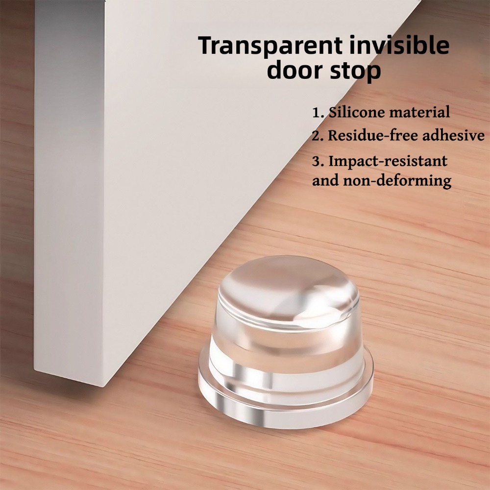 Furniture Hardware Parts - Siliconen deurstopper muurbeschermer slaapkamerdeurgreep bumper zelfklevend