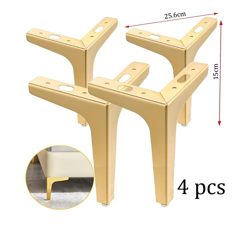 Furniture Hardware Replacement - 4 stuks moderne driehoekige metalen bankpoten