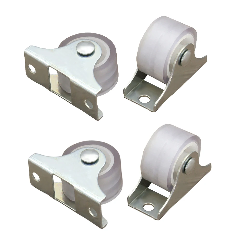 4 Stuks Witte Rail Vaste Wiele - Furniture Rails Hardware recensie en prijs