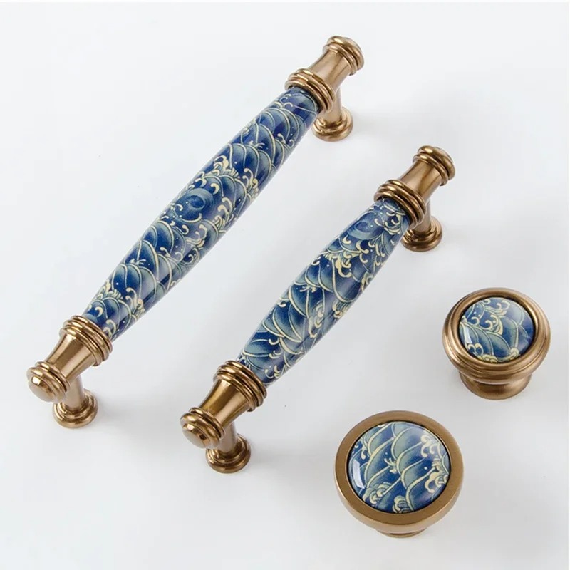 Moderne vintage blauwe golf ke - Vintage Furniture Hardware Pulls recensie en prijs