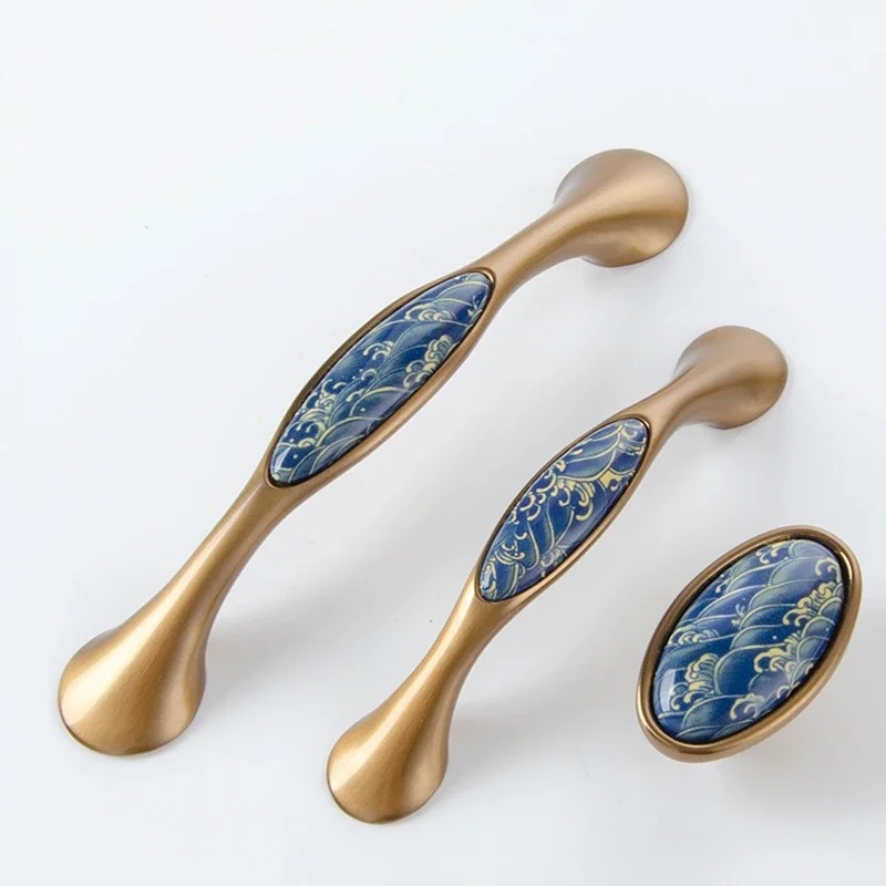Moderne vintage blauwe golf ke - Vintage Furniture Hardware Pulls recensie en prijs