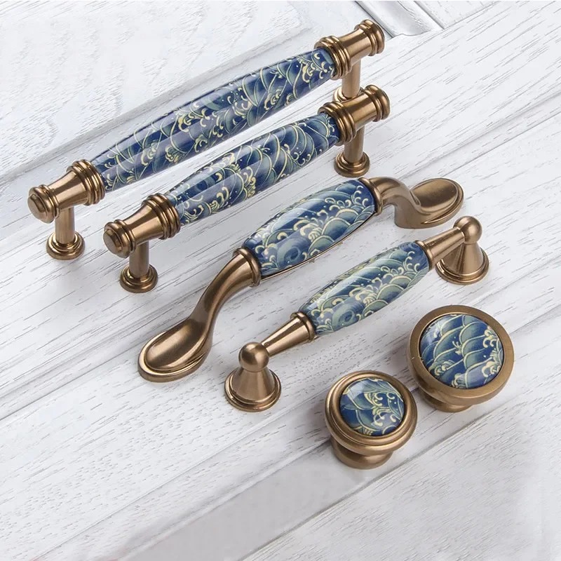 Moderne vintage blauwe golf ke - Vintage Furniture Hardware Pulls recensie en prijs