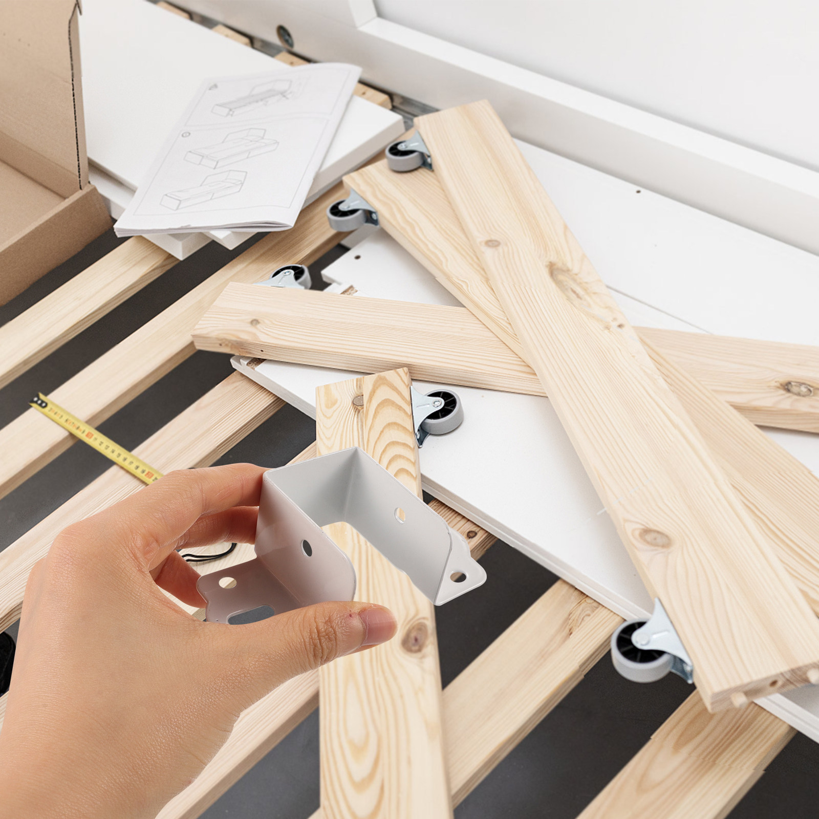 4 stuks bedrailhaken, verdikte - Furniture Rails Hardware recensie en prijs