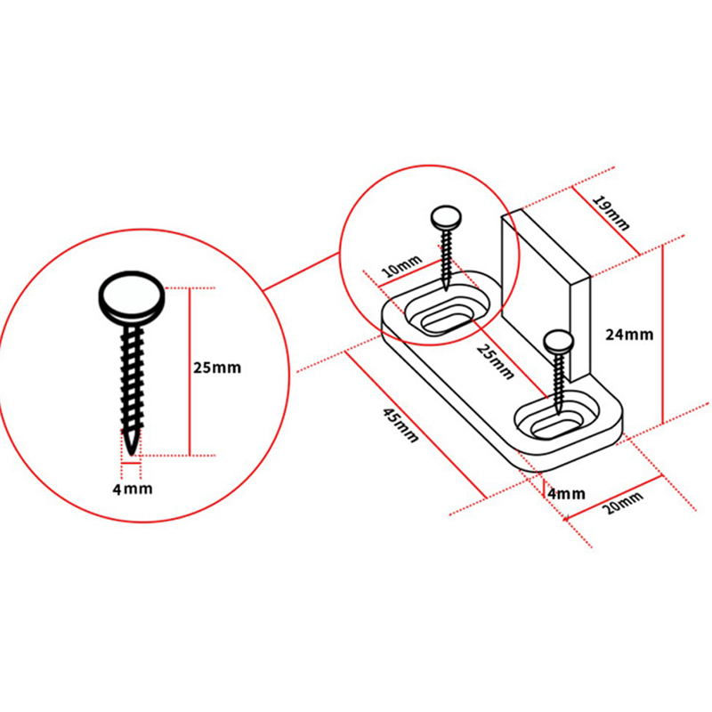 2-delige schuifvloergeleider,  - Furniture Hardware Accessories recensie en prijs